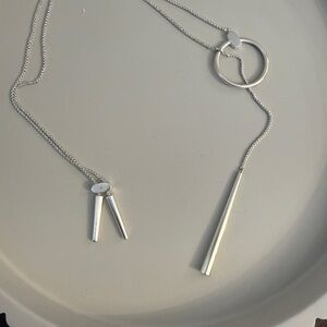 Kendra Scott Silver Geometric Necklace